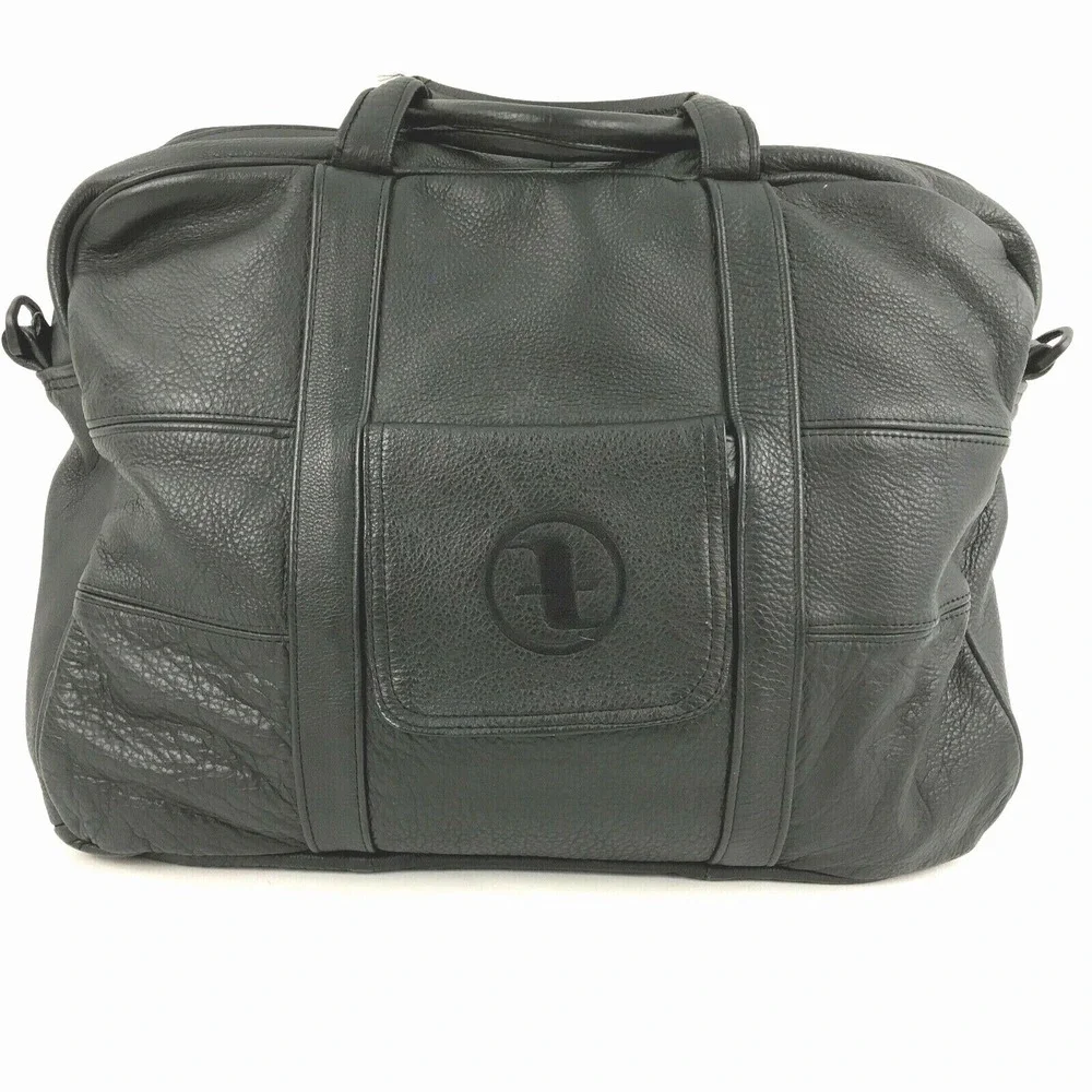 Soft Black Leather‎ Briefcase Attache Bag Business Supple Unbranded Mexico-Made